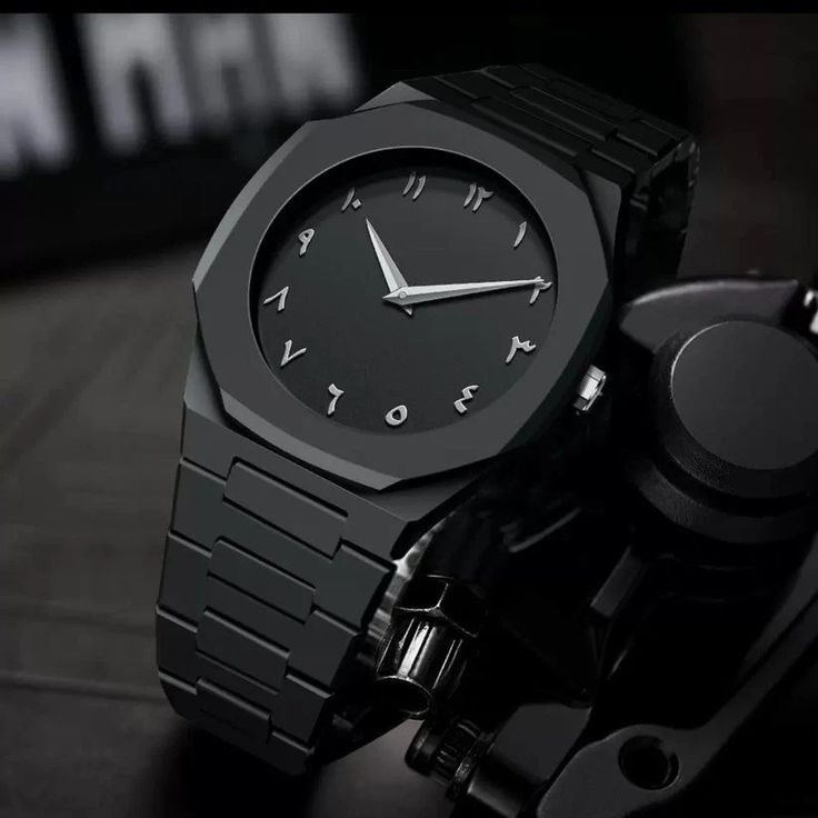 Stainless Steel Arabic Aura Watch